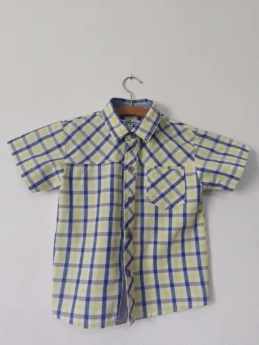 Camisa xadrez infantil menino - tamanho 2 anos
