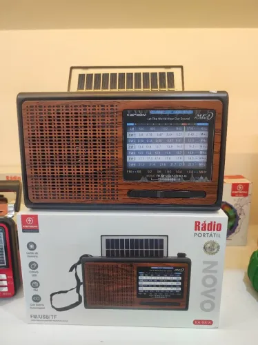 Rádio AM FM SW energia solar 