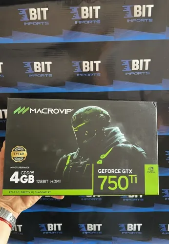 GEFORCE GTX 750Ti MACROVIP 4GB | Nova Lacrada | Original