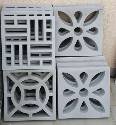 Blocos vazados decorativos para construção