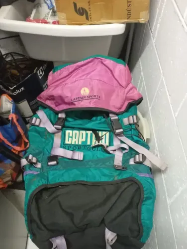 Mochila Captain Sports - Verde e Rosa