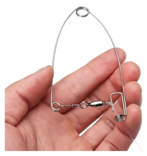 kit 5 Dispositivos de pesca automático anzol fisgador peixes.