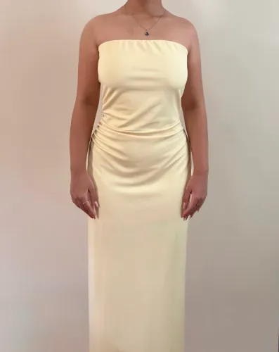 Vestido Amarelo Manteiga