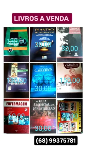 LIVROS USADOS DE ENFERMAGEM