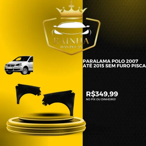 Paralama Polo 2007 até 2015 Sem Furo Pisca