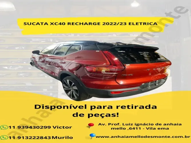 SUCATA XC40 RECHARGE 2022/23 ELETRICA