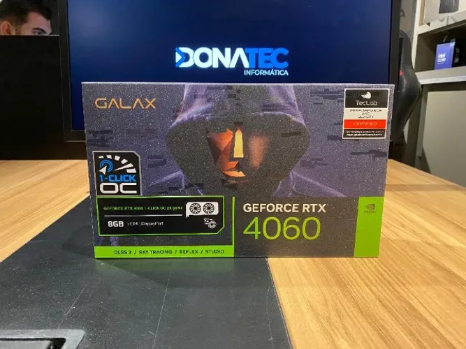 Placa de Vídeo Nvidia Geforce Galax RTX 4060 1-Click OC 2X 8GB, GDDR6, 128Bits
