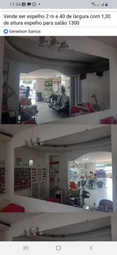 Vende-se espelho grande para salão academia.