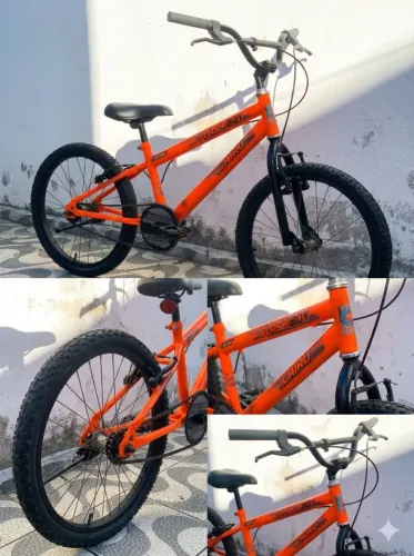 Bike Cairu Aro 20 Flash Boy Laranja Neon - Freios Novos (Felipe Camarão)