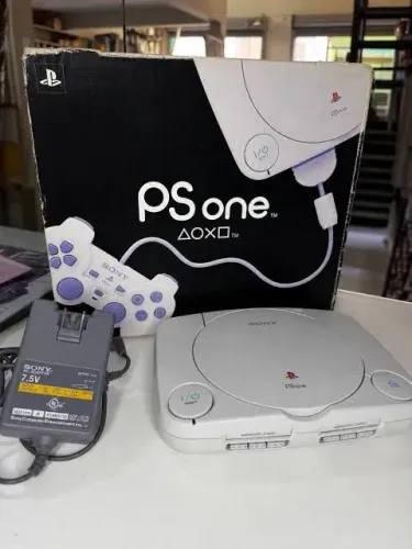 Playstation 1 na caixa 