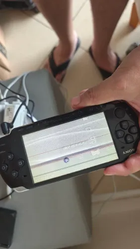 Psp tela com linhas + botões bons