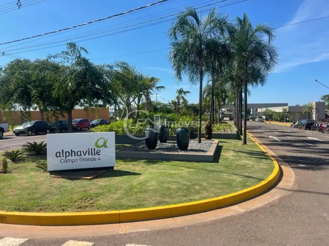 Terreno de 805,04 m² em Condomínio de Luxo em Alphaville Campo Grande 4 - Venda em Campo G