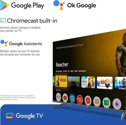 Smart TV 58" Philco LED 4K Google TV HDR10 P58KGA