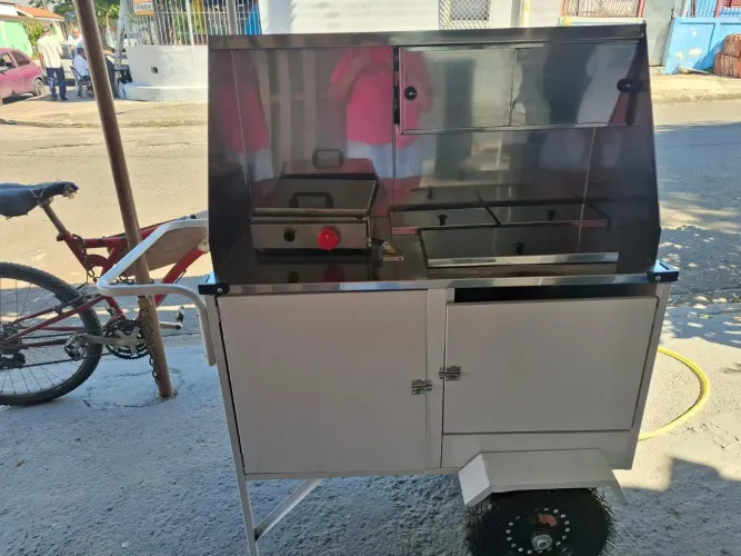 Carrinho Cefaz 2 Em 1 Hot Dog E Lanche Guarda Sol BI09m/gs