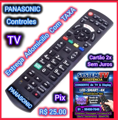 Controle TV PANASONIC