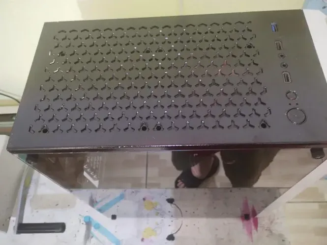 Gabinete Kevliar Preto e Branco (Pintura Personalizada) + Fonte 500W