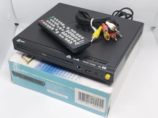 DVD Player DV-445A Lenoxx novo peça de mostruário