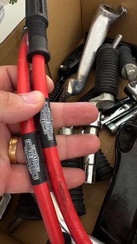 Lote Peças Originais Harley Sportster: Pedaleiras, Pedais e Cabos