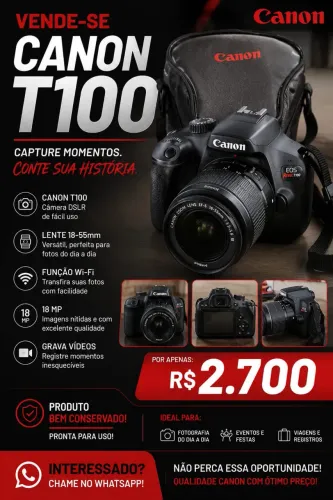 Câmera Canon T100