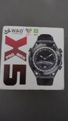 Kit Smartwatch W&O X5 Pro Max + 7 Pulseiras + Carregador por Indução