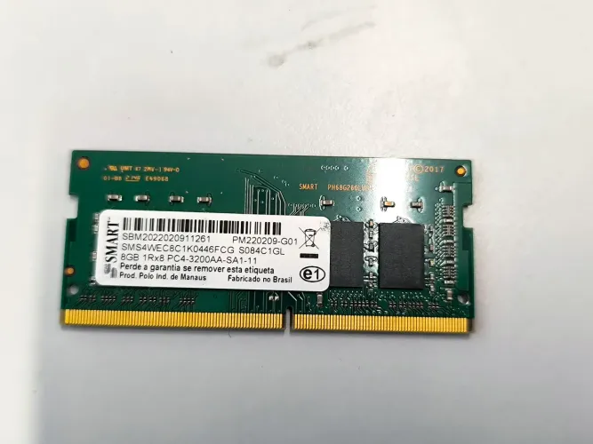 Memória RAM DDR4 8GB 3200MHz SMART Para Notebook