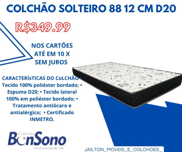 PROMOÇÕES COLCHÃO CLASIC D20 BOM SONO