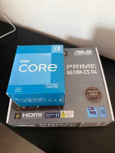 Kit i3 12100F + MB Asus Prime H610M-CS D4