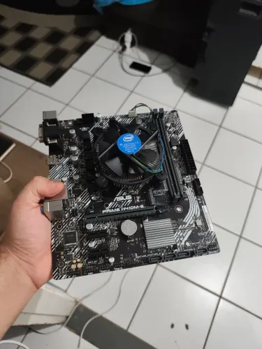 Placa mãe + processador+ cooler