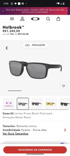Óculos Oakley original lente PrizmP novo
