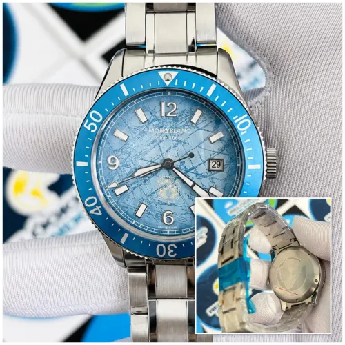 RELOGIO M.BLANC ICED SEA BLUE AUTOMÁTICO 
