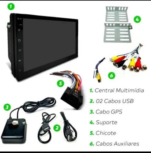Multimídia 7 pol / GPS integrado