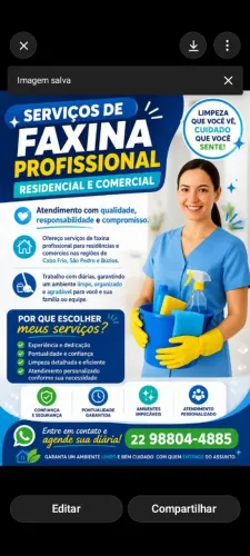 Faço faxina 