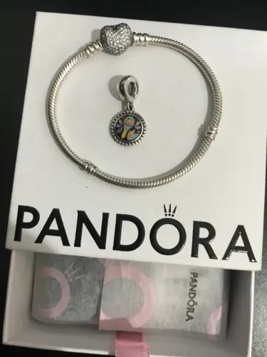 Bracelete Original Pandora com 1 Charm