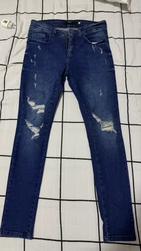 Calça Jeans Masculina Youcom Super Skinny Destroyed - Tam. 42