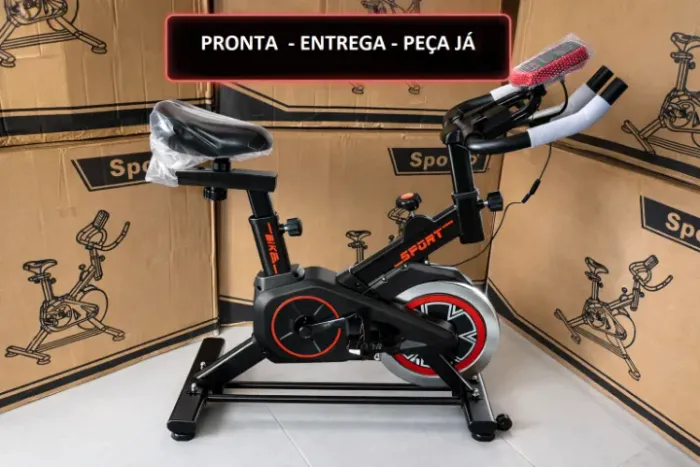 [NOVO] Bicicleta Ergométrica Spinning 120kg 4kg Inércia - Nova Lacrada! 3 meses Garantia