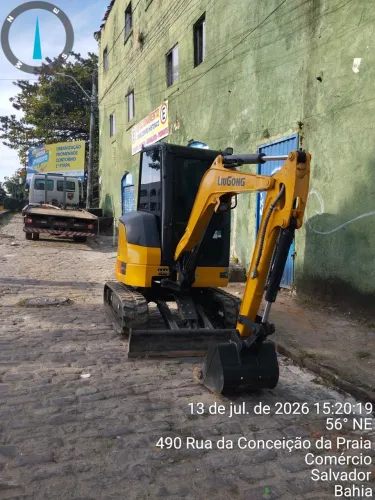 Locação de mini escavadeira