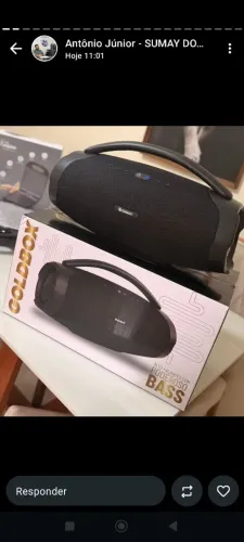 Caixa de som bom box estilo gbl 120w novas lacradas