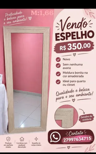Vende-se espelho