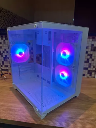 Gabinete Gamer Aquário Duex White 03 Fans