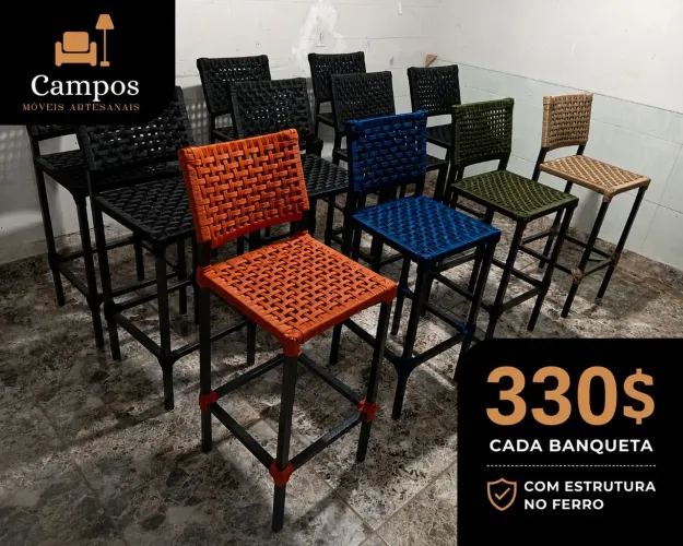 Banquetas na corda nautica