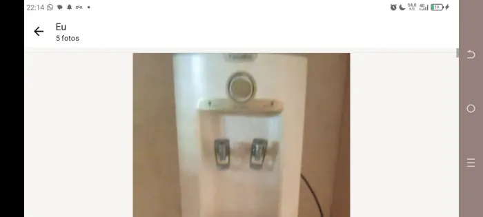 Gela água semi novo esmaltec