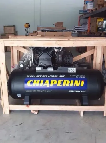 Compressor 250L Chiaperini 175psi Motor 5CV 20pcm - (Novo)