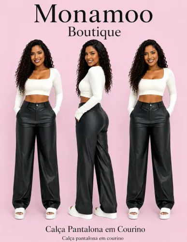 Calça courino