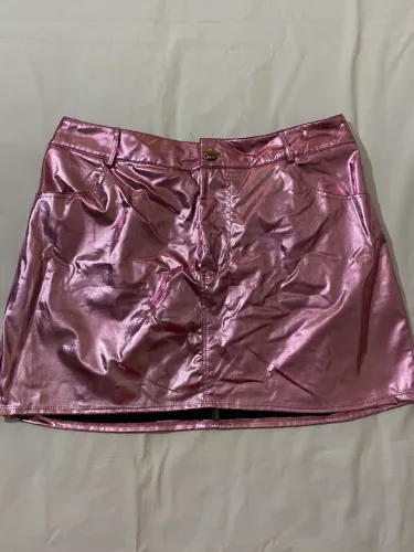 Saia rosa metalizada TAM GG