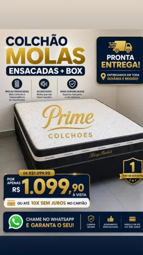 Cama box casal mais colchão direito da fábrica tudo novo 