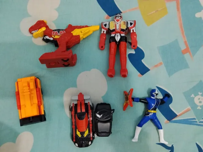 Lote brinquedos power rangers