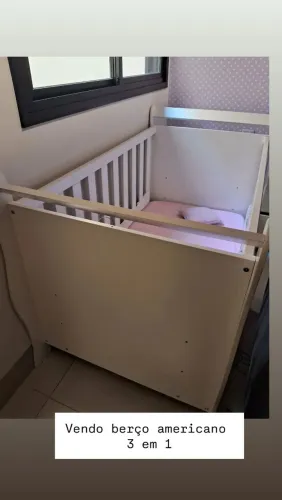 Berço Americano 3 em 1 ( com colchão)