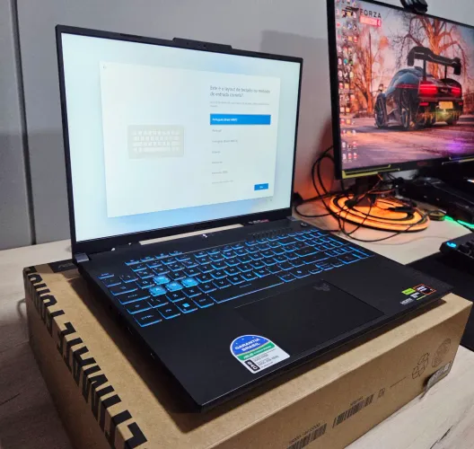 Asus Tuf Gaming A16 Ryzen 7 RTX 4050 16GB DDR5 512GB SSD Tela IPS 144 Win11 Novo *Trocas*