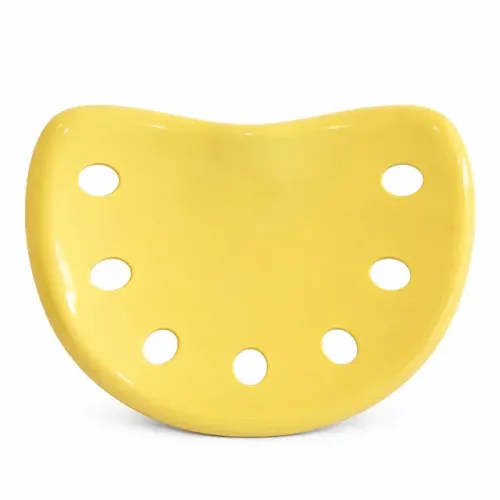 Assento para Banqueta Alta de Cozinha Design Furado Amarelo