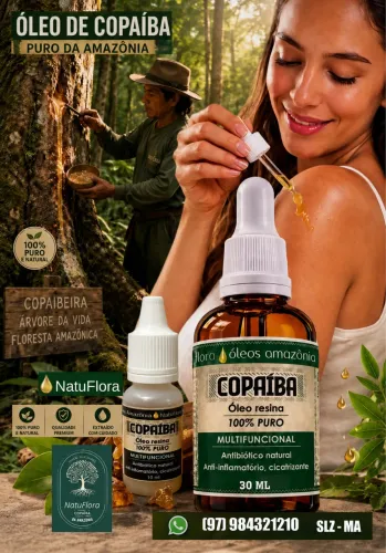 ÓLEO DE COPAÍBA 100% NATURAL VENDA VAREJO E ATACADO